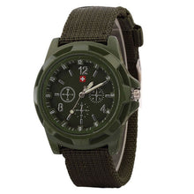 Load image into Gallery viewer, Men's Quartz Watch Military Green Dial