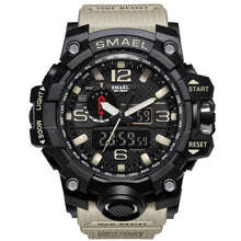 Load image into Gallery viewer, SMAEL Brand Men Sports Watches Dual Display Analog Digital