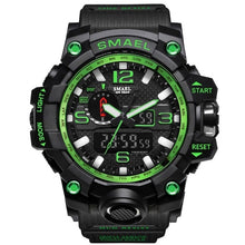 Load image into Gallery viewer, SMAEL Brand Men Sports Watches Dual Display Analog Digital
