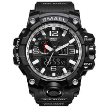 Load image into Gallery viewer, SMAEL Brand Men Sports Watches Dual Display Analog Digital
